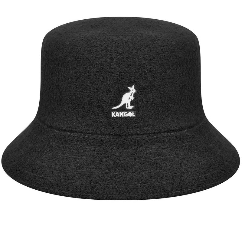 KANGOL قبعة كانغول برمودا دلو سوداء، متوسطة - Image 1
